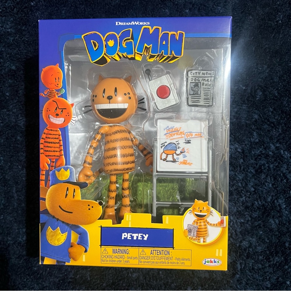 Dog Man Movie 5 Inch Petey Articulated Action Figure NEW